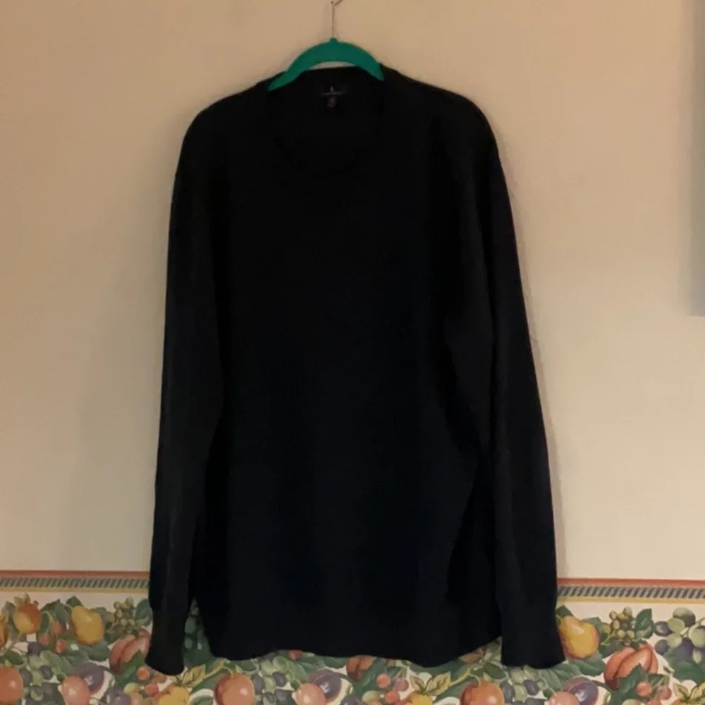 Brooks Brothers Men's Cotton Crewneck Sweater, Size XL, Navy - Picture 2 of 7